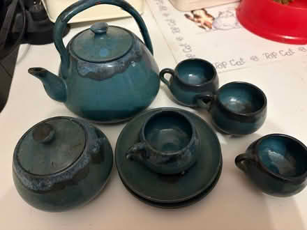 Photo of free Pretty ceramic Asian tea set (Brimfield, Ludlow) #1