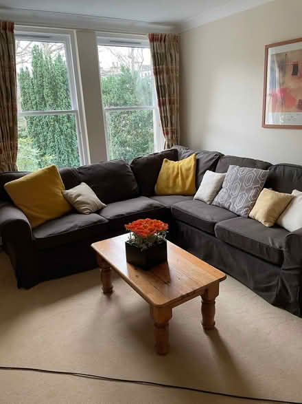 Photo of free Ikea Corner Sofa covers - Brown / Charcoal (not red) - clean (Stockbridge EH4) #1