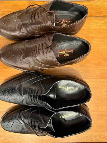 Photo of free "Dress" Brogue Leather shoes. Shoes size 8 (Portobello EH15) #2