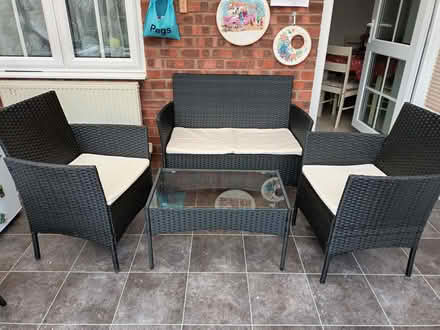 Photo of free Small conservatory table and chairs (Acle NR13) #1