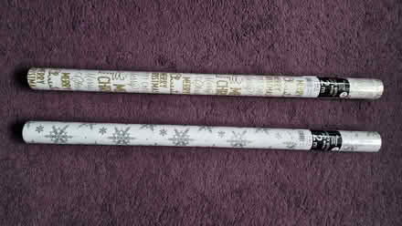 Photo of free 2 rolls of glittery Christmas wrap (Burton Latimer NN15) #1