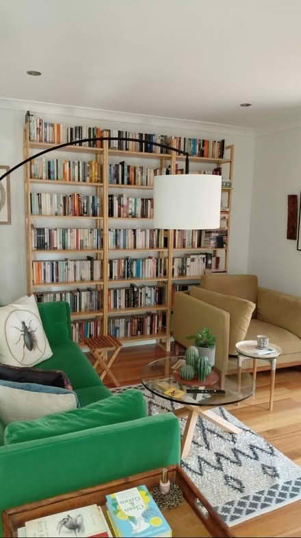 Photo of free Floor lamp/plain white lampshade (Doubleview) #1