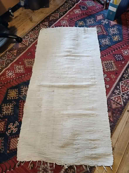 Photo of free White rag rug (East Finchley N2) #1