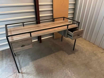 Photo of free Glass top desk (Storage by Crux Brewing) #1