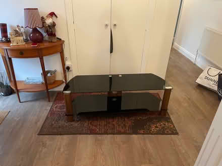 Photo of free Glass TV stand (Mortlestown) #1