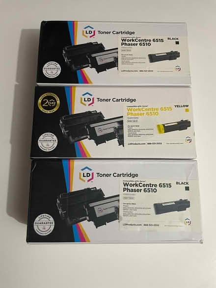 Photo of free 3 Toner Catridges 2Black & 1Yellow (Plum Grove & Euclid) #1