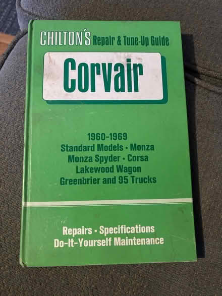 Photo of free Corvair Chiltons repair& Tune-up (141 Fairfield Dr) #1