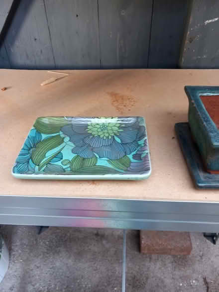 Photo of free bonsai pot and saucer plus random bonsai saucer (Bare LA4) #2