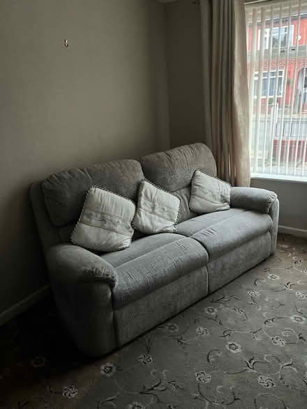 Photo of free Beige 3 seater sofa. (Swinton M27) #1