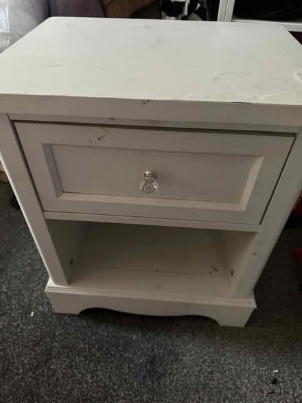 Photo of free White bedside table (Ellesmere Port) #1