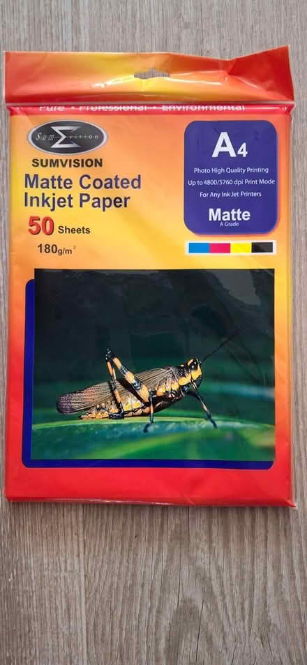 Photo of free Matt Inkjet paper (Morden SM4) #1