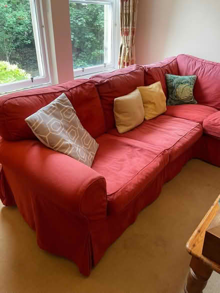 Photo of free Ikea Corner Sofa covers - Brown / Charcoal (not red) - clean (Stockbridge EH4) #2
