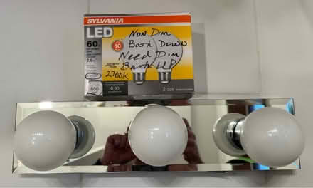 Photo of free Bathroom vanity light fixture (Park Ridge) #1