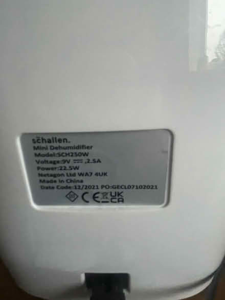Photo of free Mini Dehumidifier (Shefford Hardwick SG17) #2