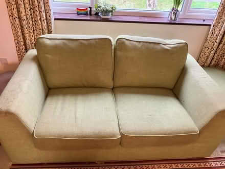 Photo of free 2 Seater Green Sofa (CB25) #3