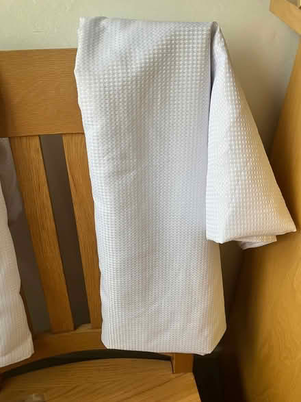 Photo of free White shower curtains/curtain hooks (Orpington) #2