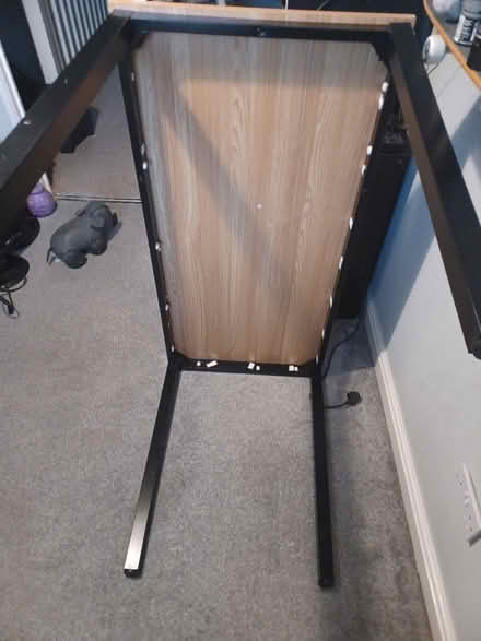 Photo of free Wood desk with metal legs (Runcorn WA7) #2