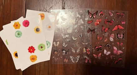 Photo of free flower & butterfly stickers (Binghamton) #1
