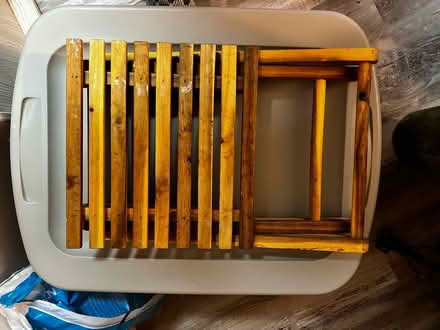 Photo of free Small foldable wood table (Falls Church) #1