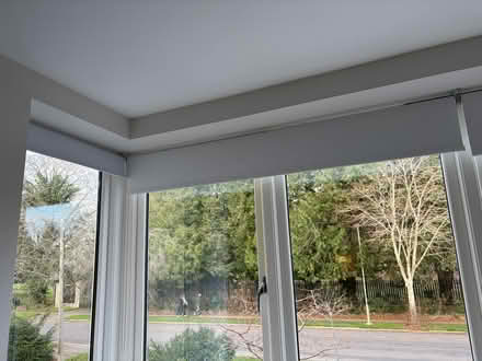 Photo of free a set of 4 white blackout roller blinds (Cutteslowe OX2) #2