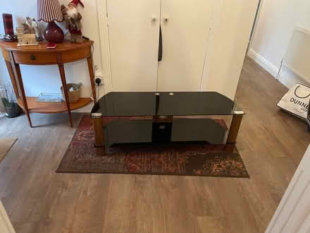 Photo of free Glass TV stand (Mortlestown) #2