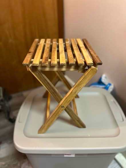 Photo of free Small foldable wood table (Falls Church) #3