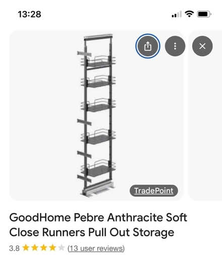 Photo of free Tall kitchen larder shelf fittings (Shirley B90) #2