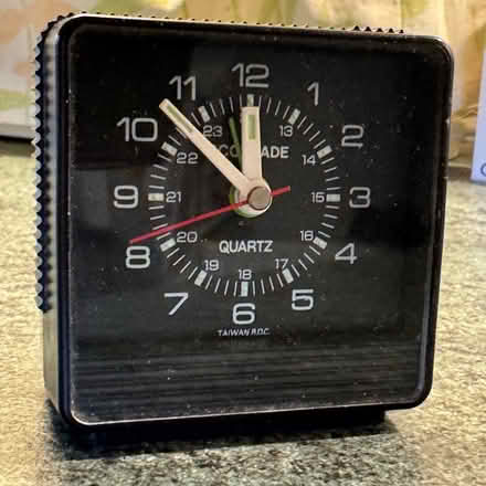 Photo of free Small Travel Alarm Clock, c/w AA battery (Chaddesden DE21) #1