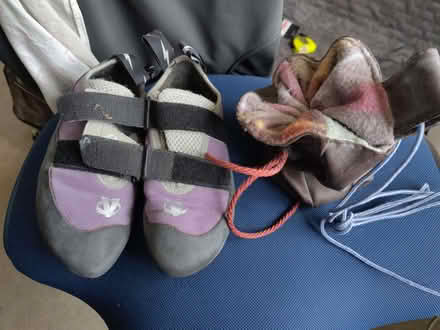 Photo of free Climbing shoes and chalk bag (Leeds LS13) #1