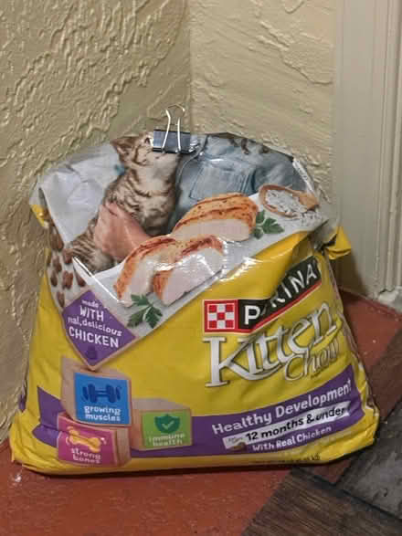 Photo of free Purina kitten chow. 14 lb bag (23385 S Barwood Ln #1409) #1