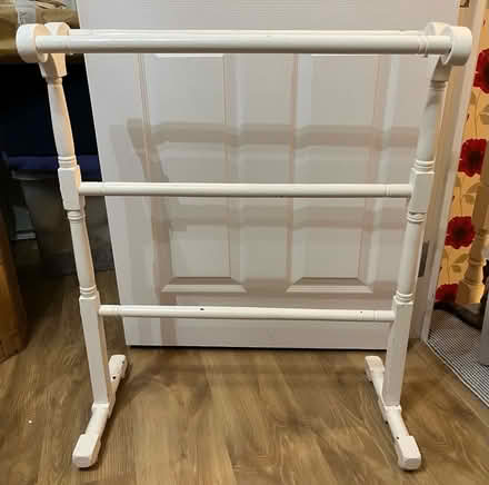 Photo of free White wooden towel rail (Tivoli GL50) #1