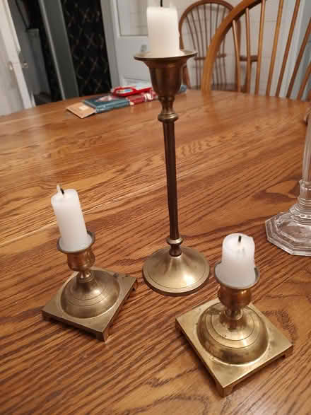 Photo of free Brass candlesticks (Odenton) #1