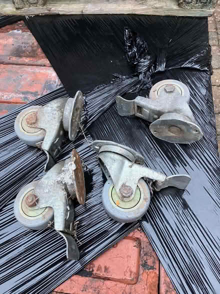 Photo of free 4 heavy duty lockable casters (Llandaff CF5) #1
