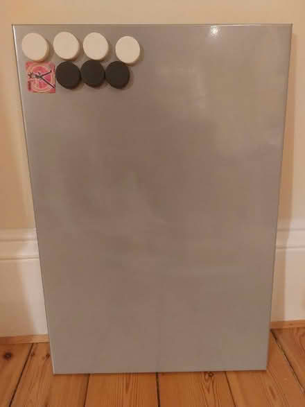 Photo of free Silver-coloured and magnetic metal noticeboard (Eskbank EH22) #1