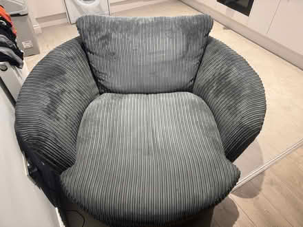 Photo of free L shape leather couch + a cuddle co (Hurst Green Clitheroe BB7) #2