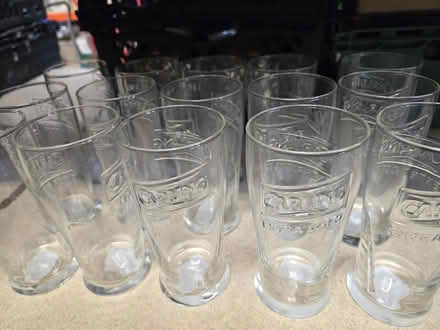 Photo of free 15 Carling Pint Glasses (Taverham NR8) #1
