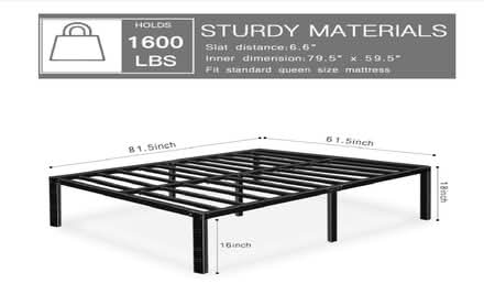 Photo of free Queen Bed Frame-No Box SpringNeeded (San Rafael) #2