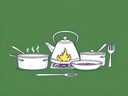 Photo of Fire kettle, large pans, cutlery (Ringmer BN8) #1