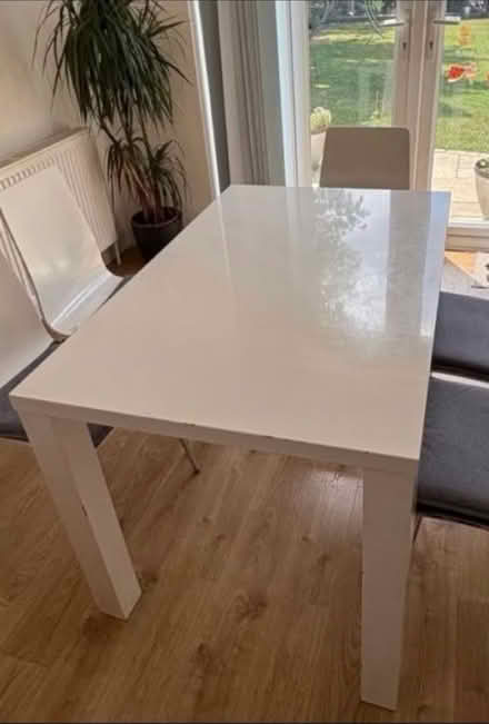Photo of free White table 120cm x 75cm (BN21 3UT) #2
