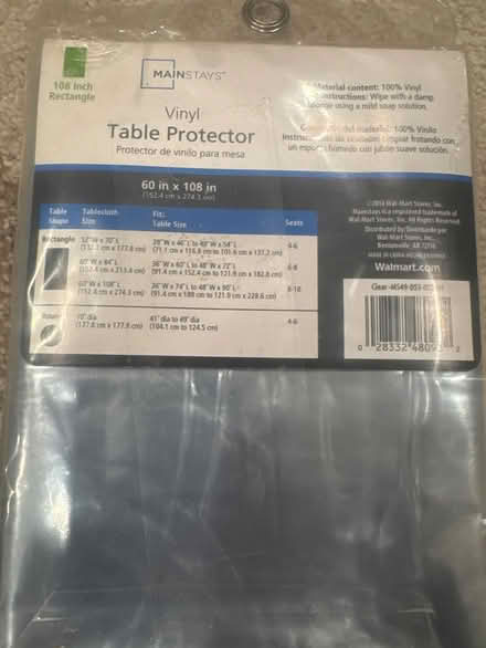 Photo of free Vinyl table protector (Stuyvesant Heights) #2