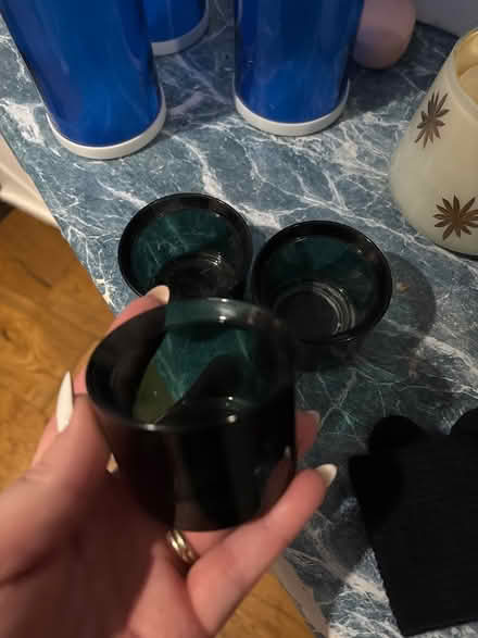 Photo of free 3 green tea light holders (Clanfield PO8) #1