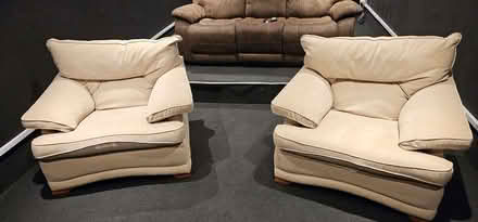 Photo of free cream armchairs (Old Harlow CM17) #2