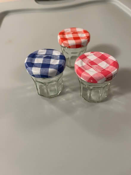 Photo of free 68 +/- Bon Maman Jam Jars (west of Watertown Square) #1