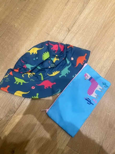 Photo of free Child’s beanie and pencil case (PR6 Heapey Bank) #1