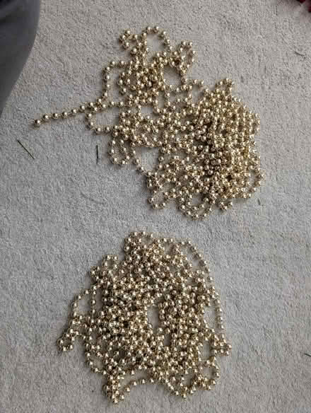 Photo of free 2 approx. 3 meter long gold Christmas decorations (Cranham Gate GL3) #2