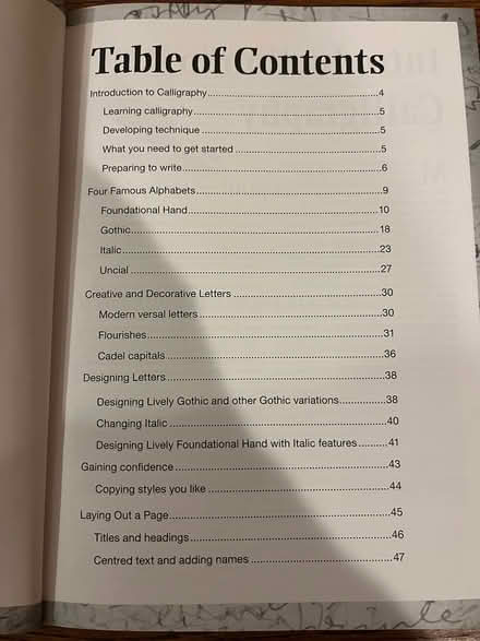 Photo of free calligraphy tutorial book (Woodinville) #2