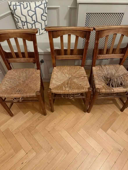 Photo of free 4 vintage chapel chairs for repair (Ealing W5) #1