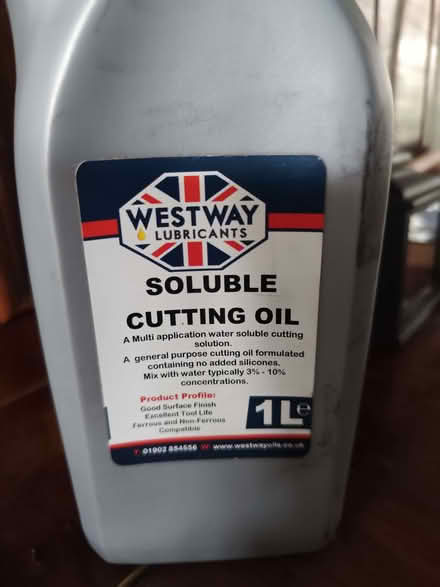 Photo of free Soluble cutting oil (Gidea Park RM11) #1