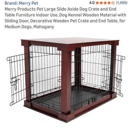 Photo of free Dog crate end table (Lexington 02420) #3