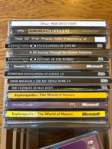 Photo of free CD storage case and interactive CDs (Tolworth KT6) #2